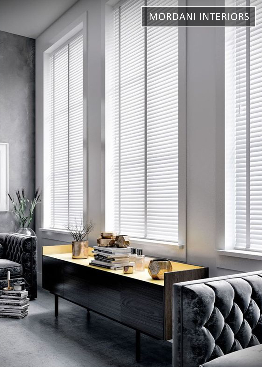 Gossy White Wooden Venetian Blinds
